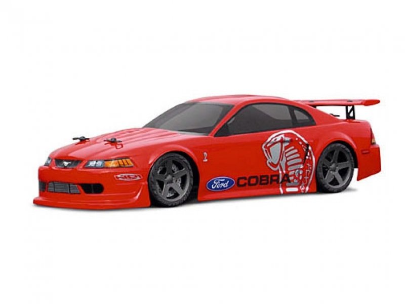 1:18 Body  Micro RS4 Ford Mustang  Cobra Clear+ Decals wb 140mm
