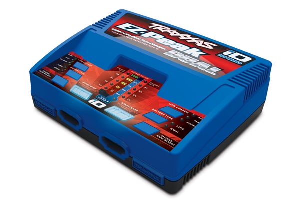 Charger, EZ-Peak Plus, 100W Duo LiPo/NiMH with iD Aut Bat EU NEW VERSION