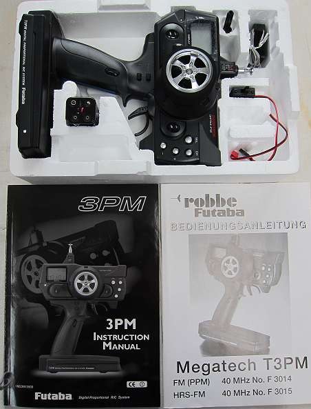 Vintage RADIO FUTABA MEGATECH 3PM-FM 40 MHZ